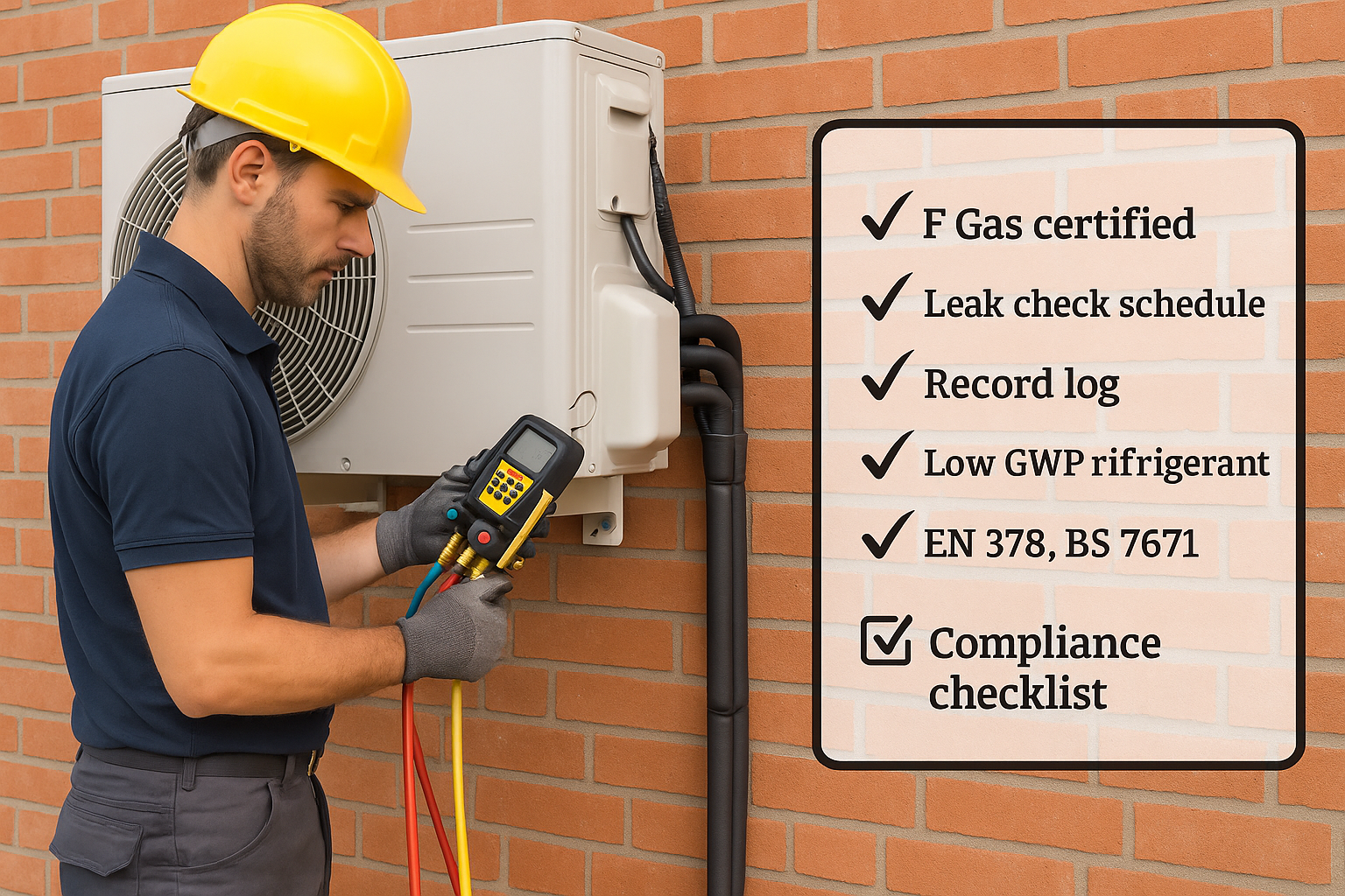 Navigating F Gas Regulations & Safety Standards for UK AC Installation