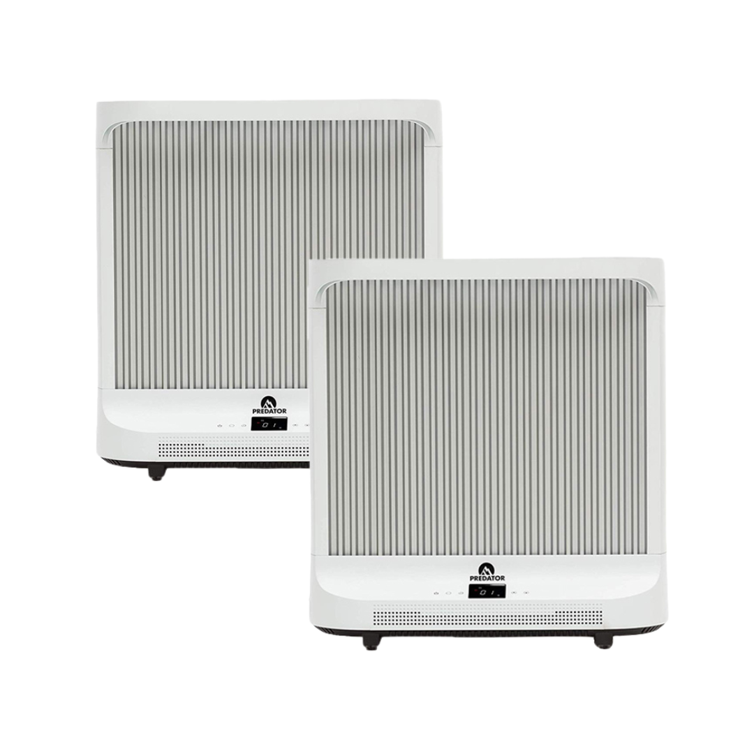 2 x Glaziar Portable 2kW PTC Heater (White) Bundle