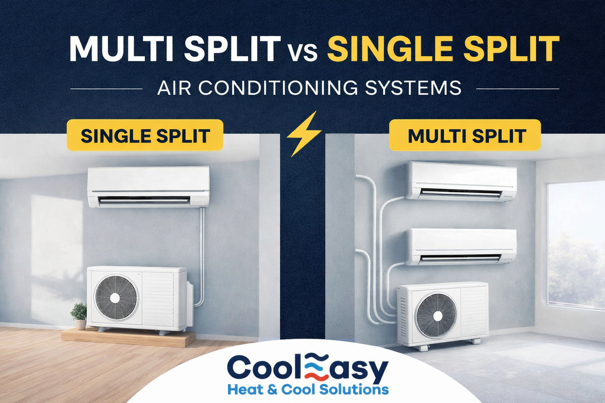 Single Vs. Split Stack Single Split vs Multi Split Air Conditioning Systems | CoolEasy