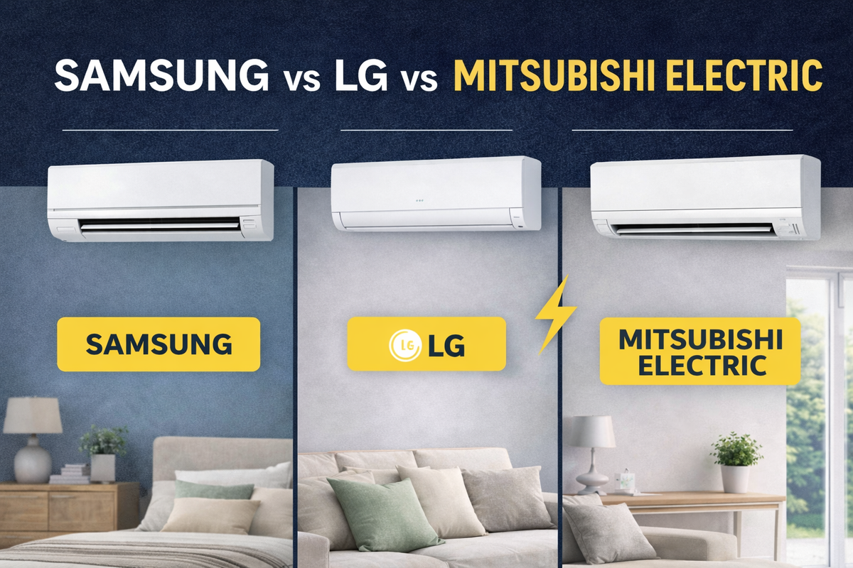 Samsung vs LG vs Mitsubishi Air Conditioning: Which Brand is Best?