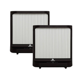 2 x Glaziar Portable 2kW PTC Heater (Black) - Bundle