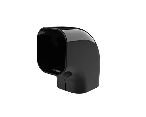 Black Trunking - 90 Degree Flat Bend (100mm)