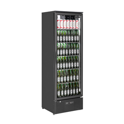 Sterling Black Upright Bottle Cooler - Single Door