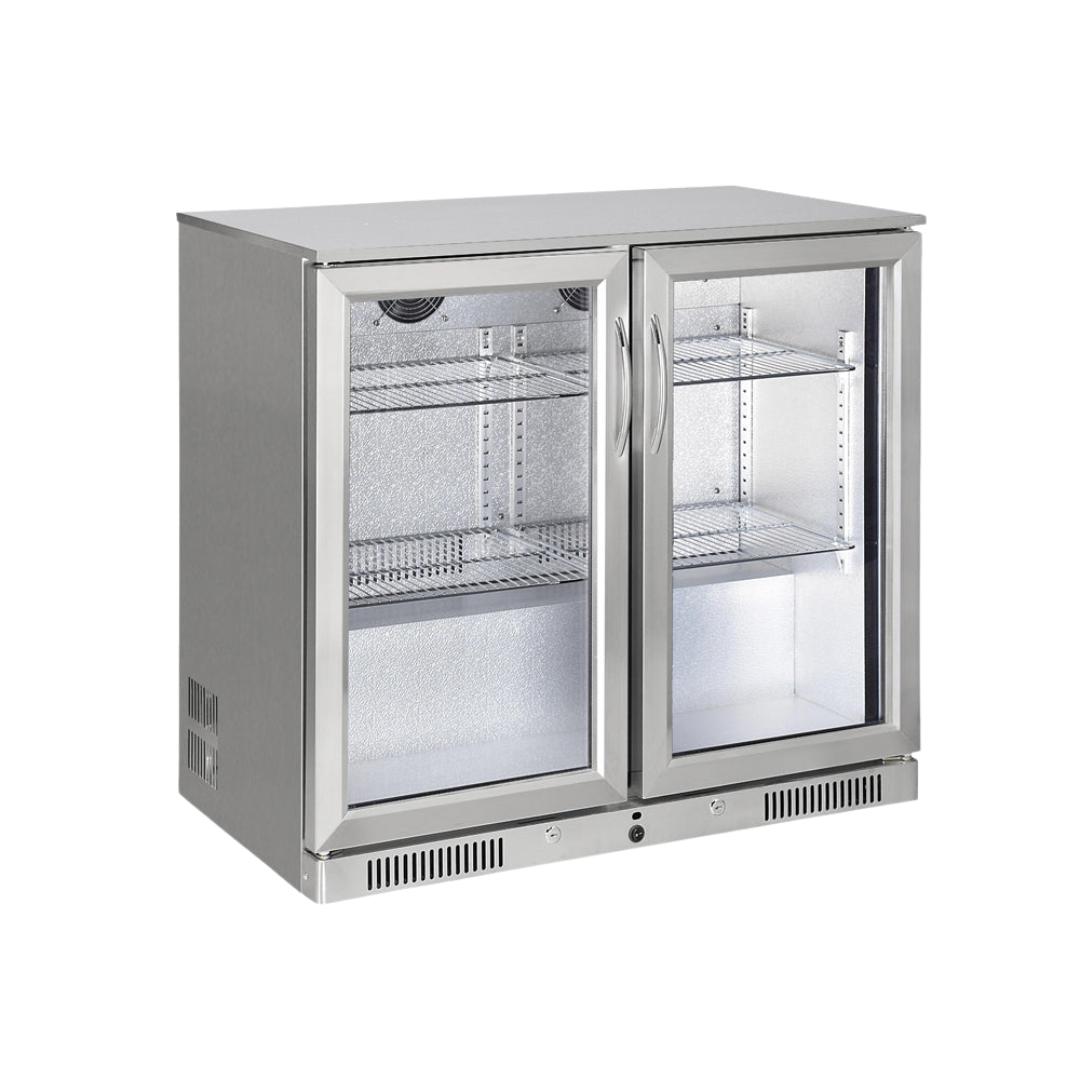 Sterling Stainless Steel Bottle Cooler - Double Door