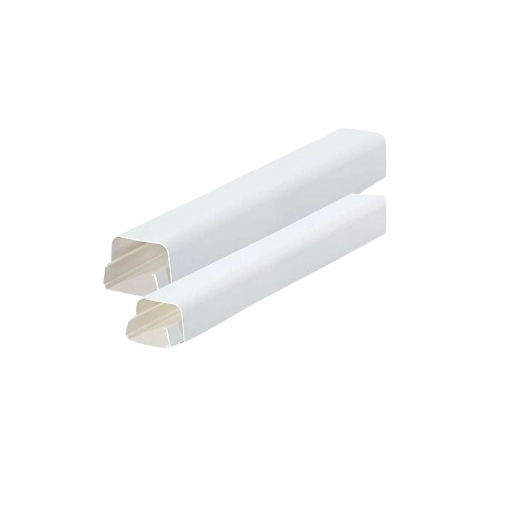 White Trunking - Straight 80mm x 60mm (4 x 1m)