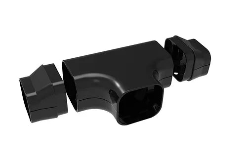 Black Trunking - Tee Joint (100mm)