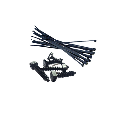 100 Black Cable Tie & Cable Tie Mounts