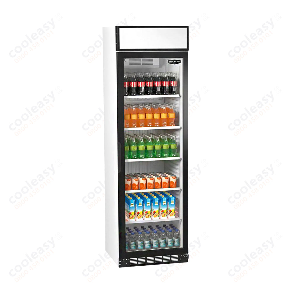 Sterling Upright Display Chiller with Canopy - Single Door